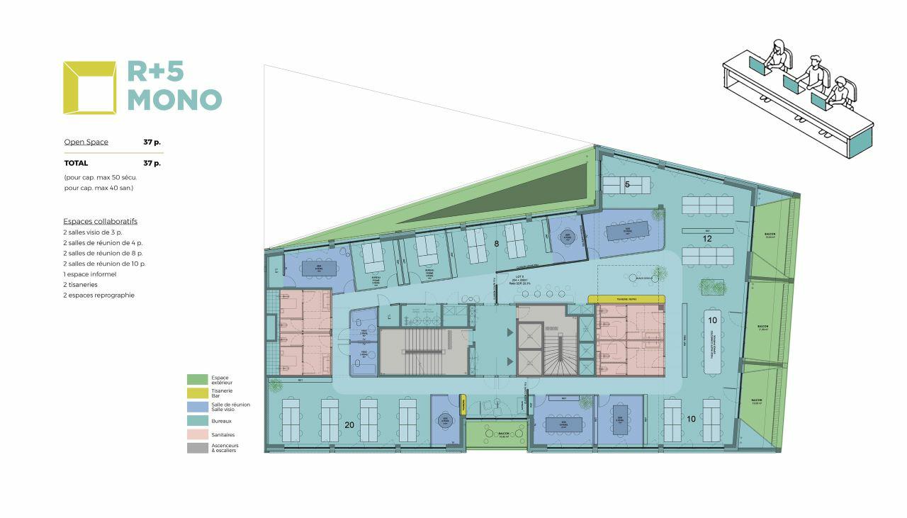 Bureau Lyon 4544m² Vente bureau Lyon Rhône OVBUR2313218 10